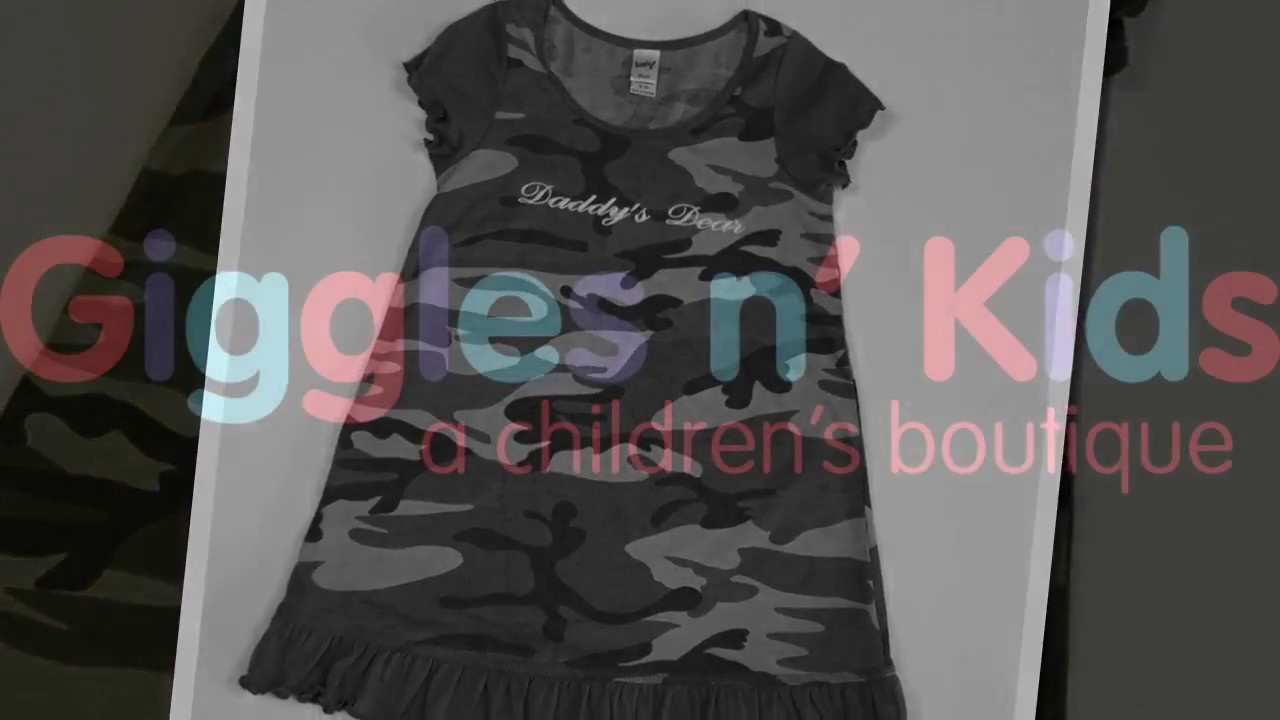 Children's Monogrammed Camo Clothes