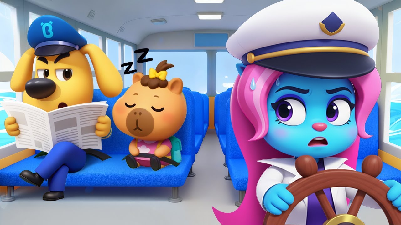 School Boat | 🌊 WaterCity Mystery | Police Cartoon | Sheriff Labrador  | Kids Cartoon | BabyBus