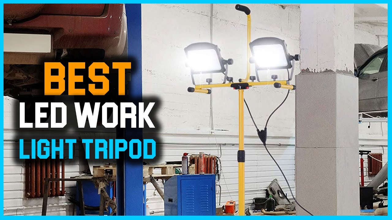 Top 5 Best Led Work Light Tripod [Review 2022] - Weatherproof Dual Head Led Work Light