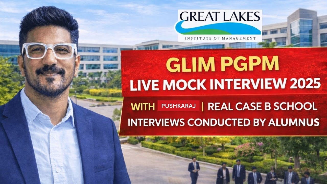 Пробное собеседование GLIM PGPM 2025 с Атхарвой | Реальные примеры собеседований в бизнес-школах,...