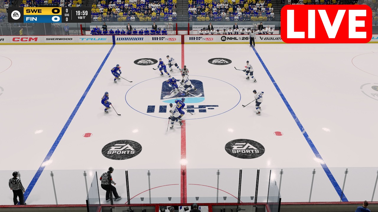 🔴 Sweden vs Finland | Ice Hockey Olympics 2026 Full Match - 13th February 2026 | NHL 26 Simulation