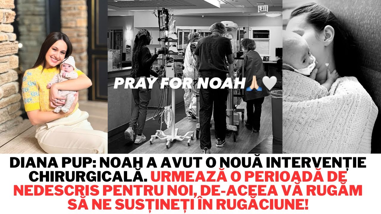 Diana Pup: Noah a avut o noua intervenție chirurgicală. Urmează o perioadă grea.