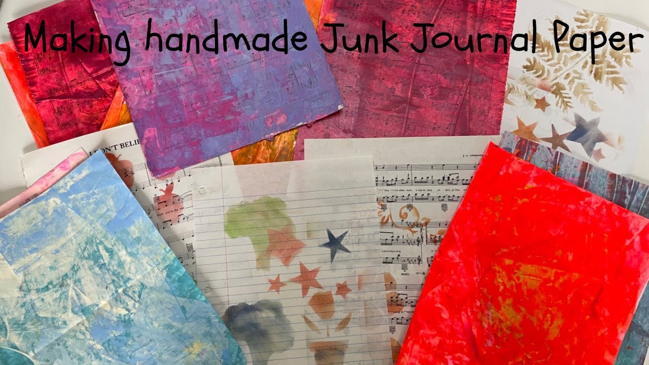 How to make Handmade Shiny, Pretty Junk Journal Paper and other Paper Ideas!