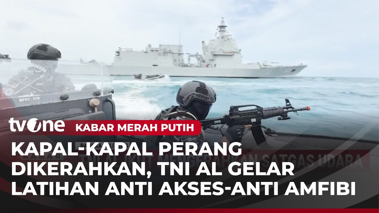 TNI AL Unjuk Gigi  Latihan Anti Akses Anti Amfibi Sukses, Amankan Timah Dan Logam
