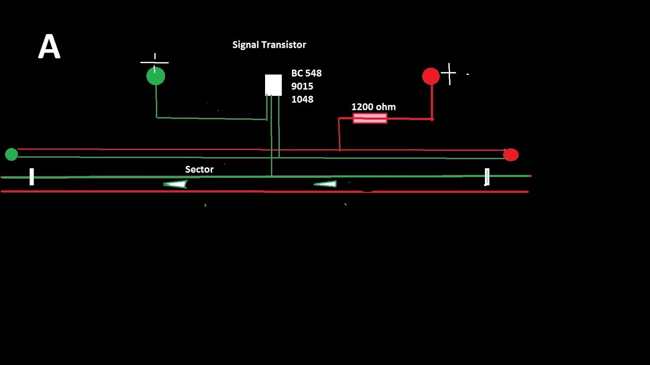 Modeljernbane automatisk signal