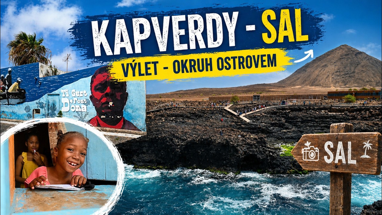 KAPVERDY - SAL : VÝLET OKRUH OSTROVEM / Island sal Cabo Verde