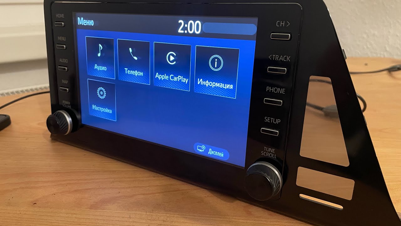 Оригинальная магнитола с CarPlay и Android Auto , Toyota CH-R 16-19 год.