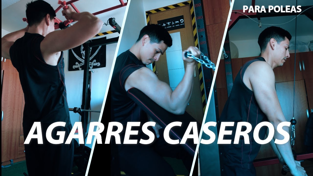 Agarres para GYM en CASA FACIL Y BARATO//GYM EN CASA //JONASS RV