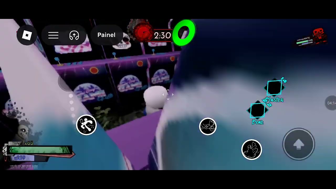 jogando de sans no OUTICOME memoris parte 1 jogando com personagens de serves privado