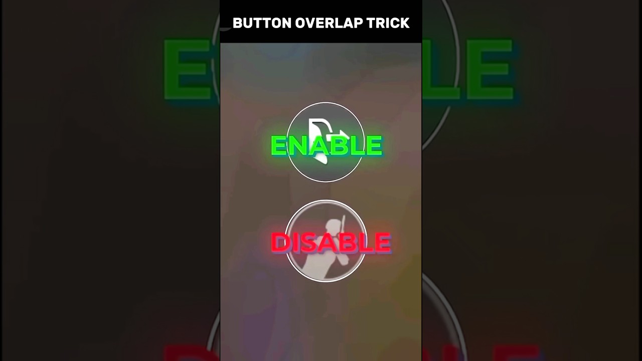 BUTTON OVERLAP TIPS & TRICK #bgmi #shorts #bgmitipsandtricks #shortvideo