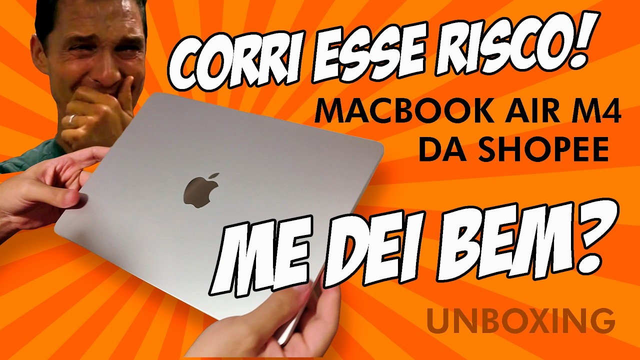 Me dei mal? Comprei Macbook Air M4 na Shopee