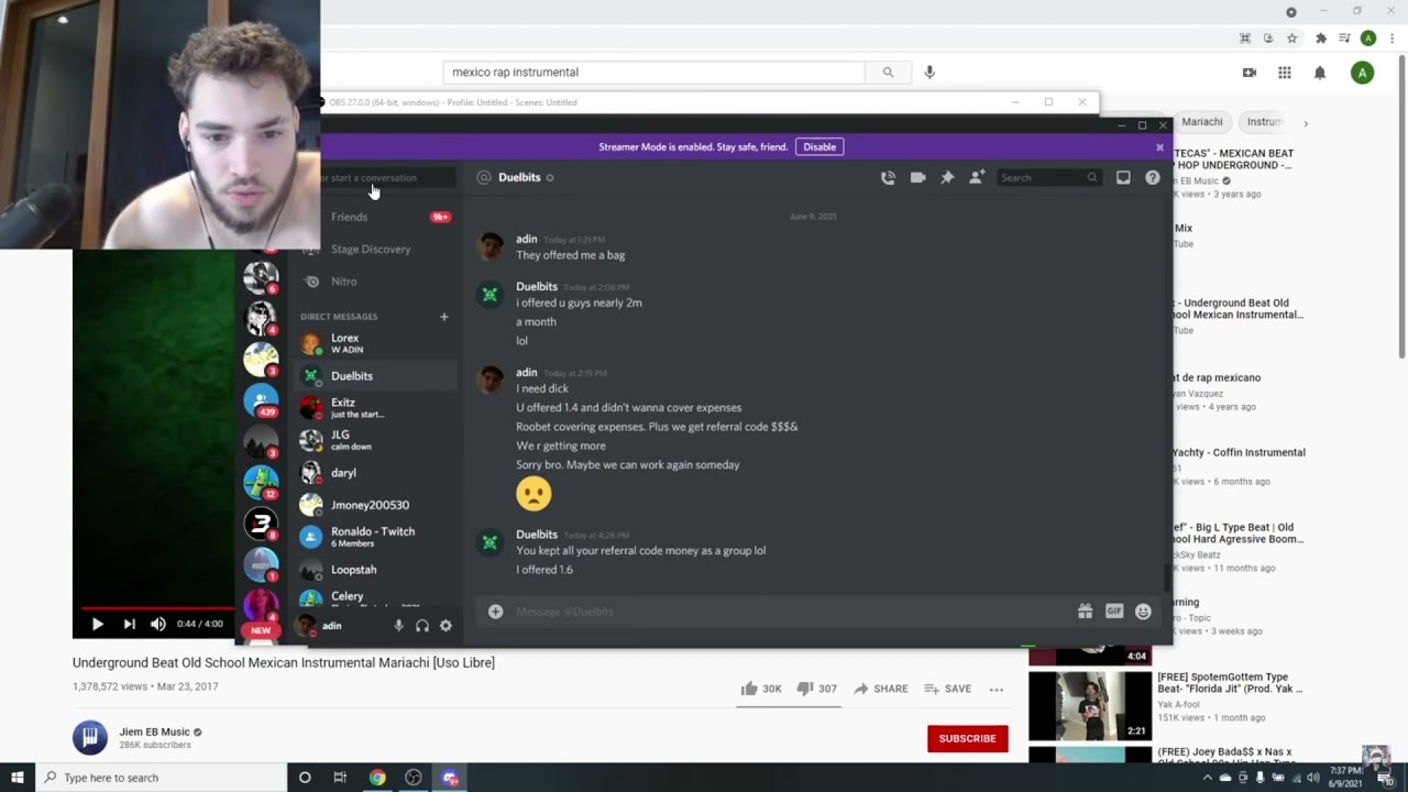 Adin Ross Leaks His Banks & RiceGums Duelbits and ROOBET Deal... 2mil?