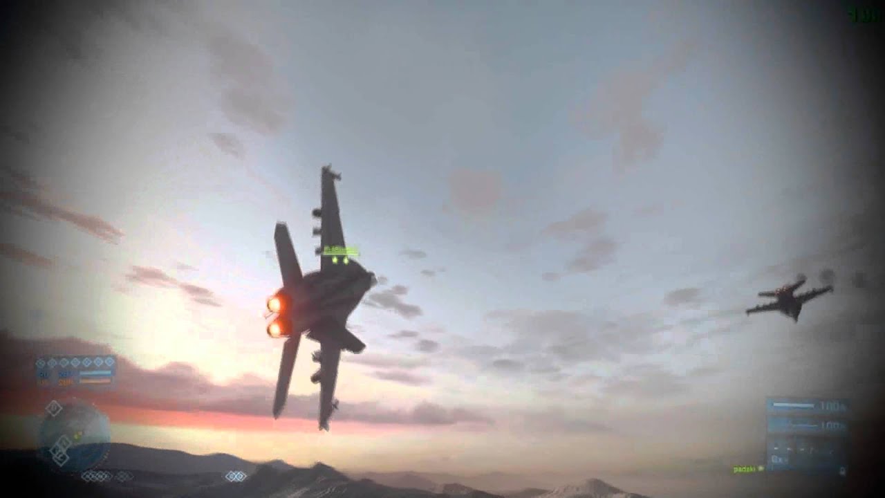 Battlefield 3 Jet Dogfight | padski vs. HellSeeksRevenge - Bandar Desert