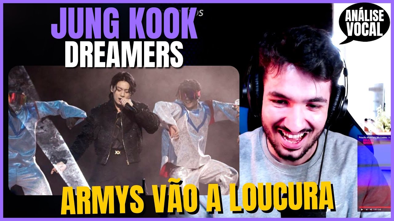 JUNG KOOK CANTOU BEM NA ABERTURA DA COPA 2022? ANÁLISE VOCAL