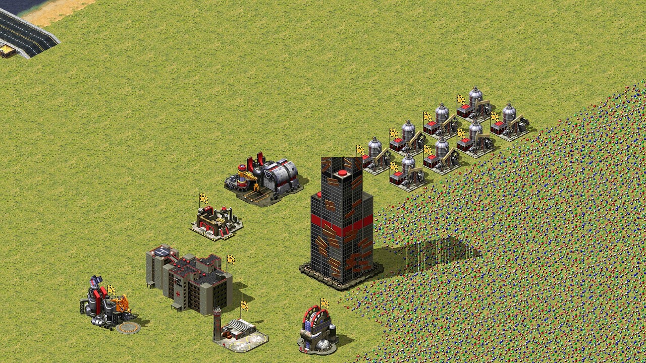 Yuri's Revenge Red Alert 2 Fight Fight Hills Green Map Extra Hard AI