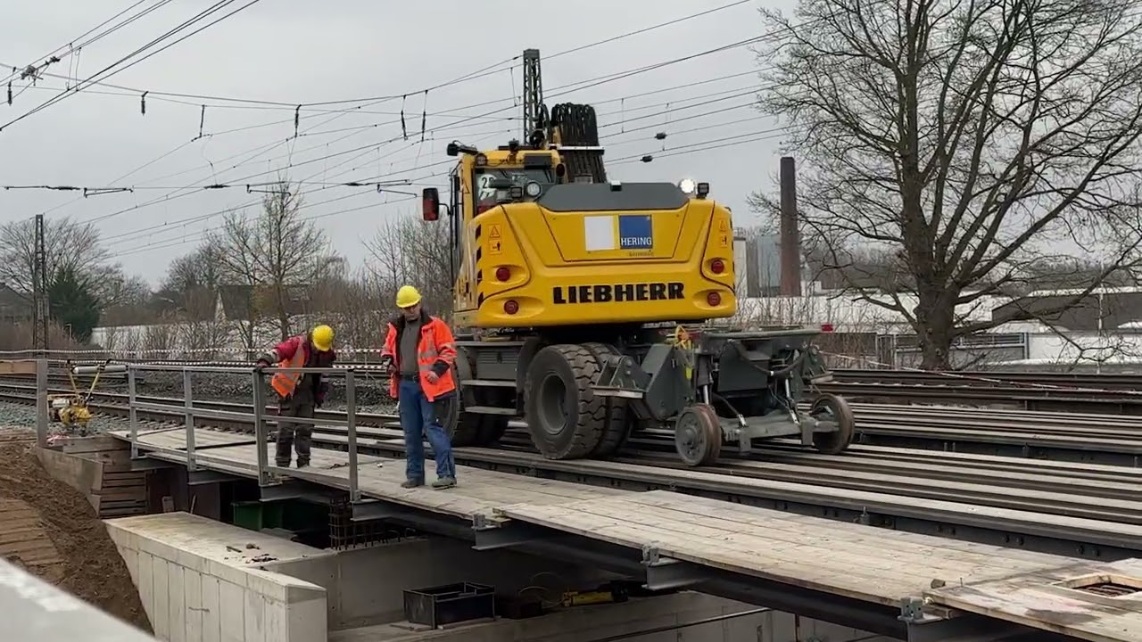 📍Teil 1 von 5: Rückbau der Gleise & Freilegung der Hilfsbrücken an der EÜ Wittenhusen