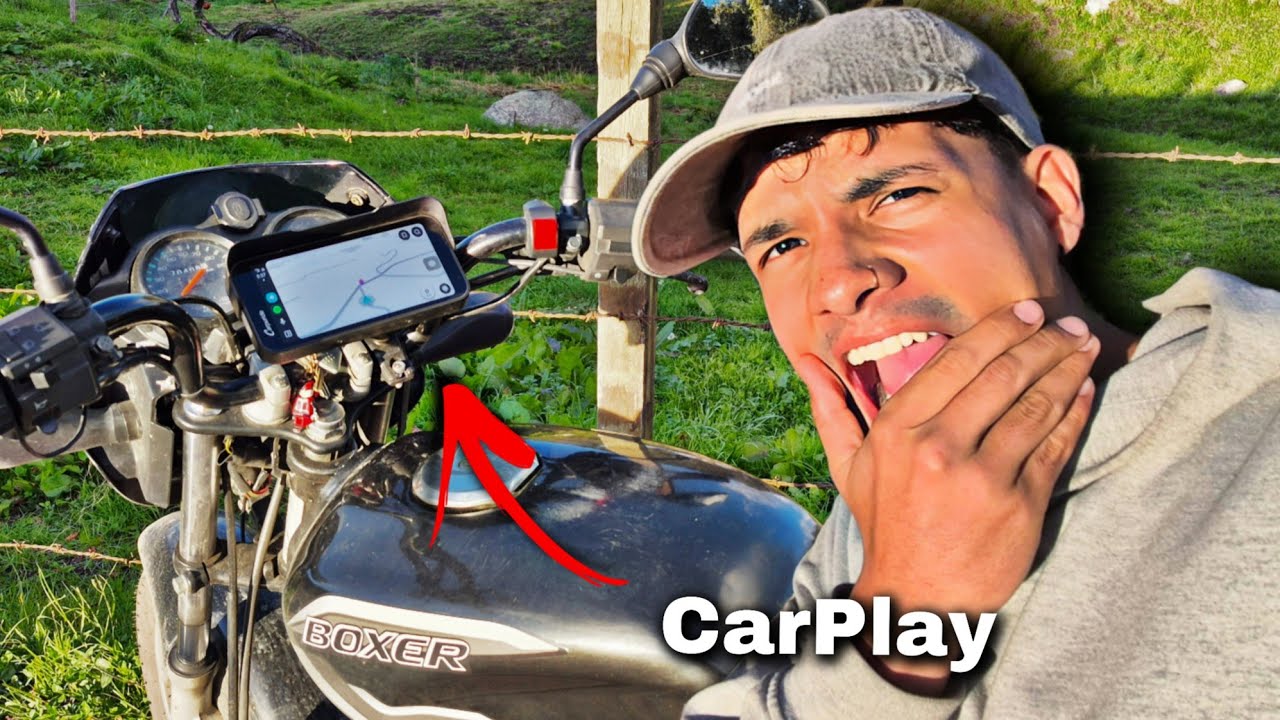 INSTALÉ un CARPLAY en mi MOTO BOXER 100ct! 😱
