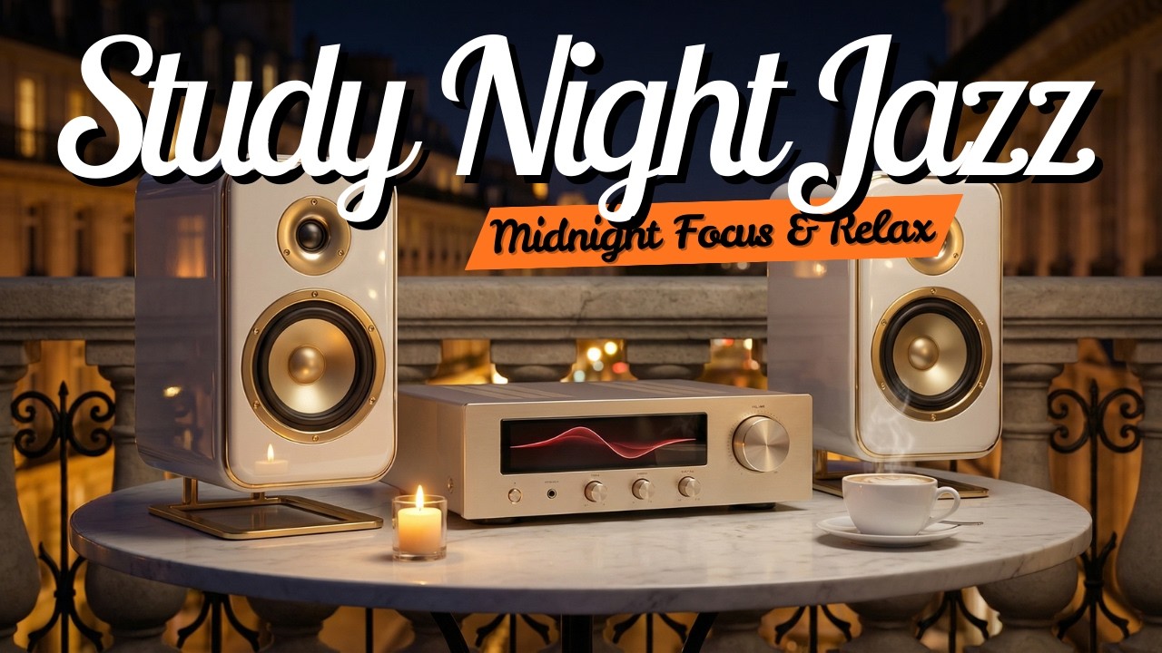 Smooth Jazz & R&B Instrumentals – Midnight Calm for Study & Relax
