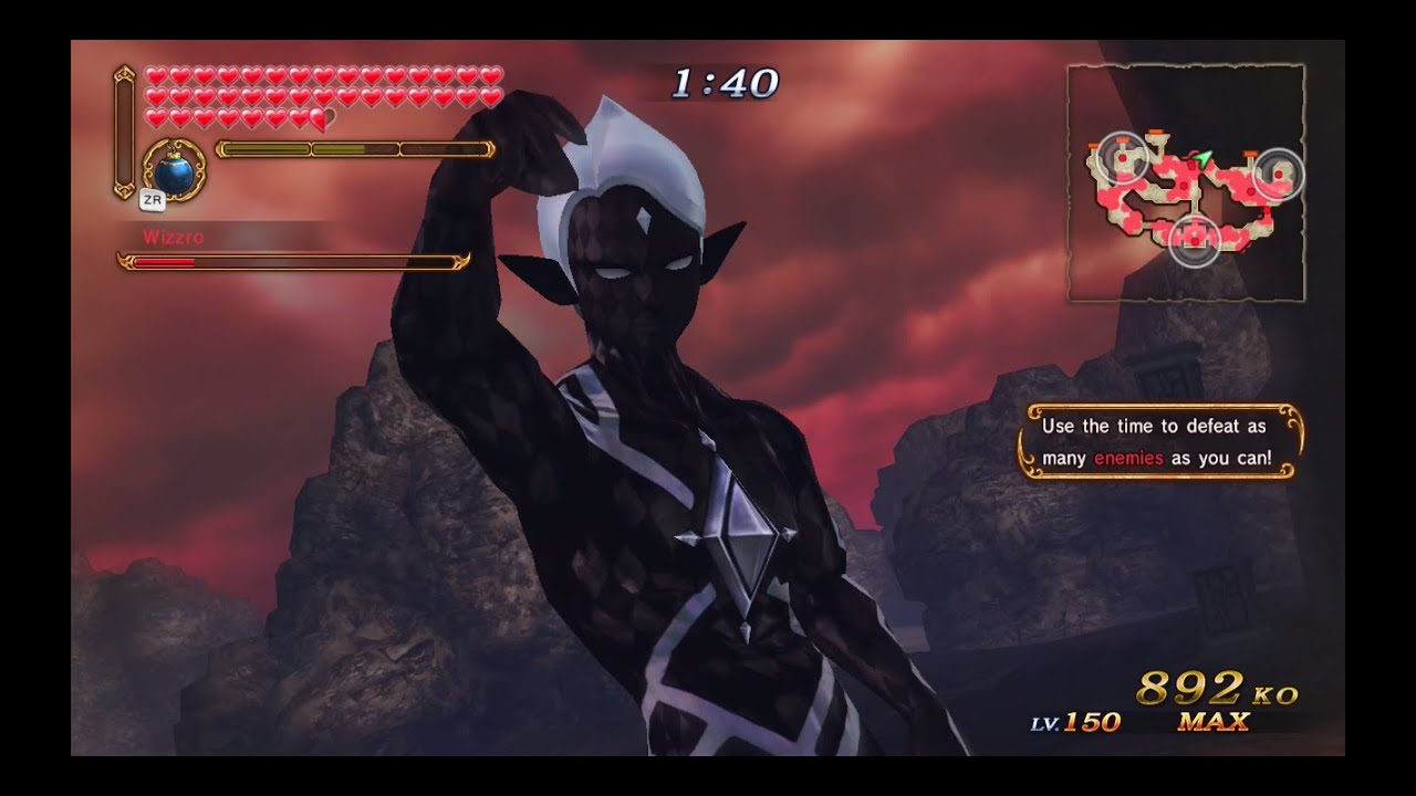 Hyrule Warriors Twilight Map - Demon Lord Ghirahim Gameplay - Rank Up Your KO Count!