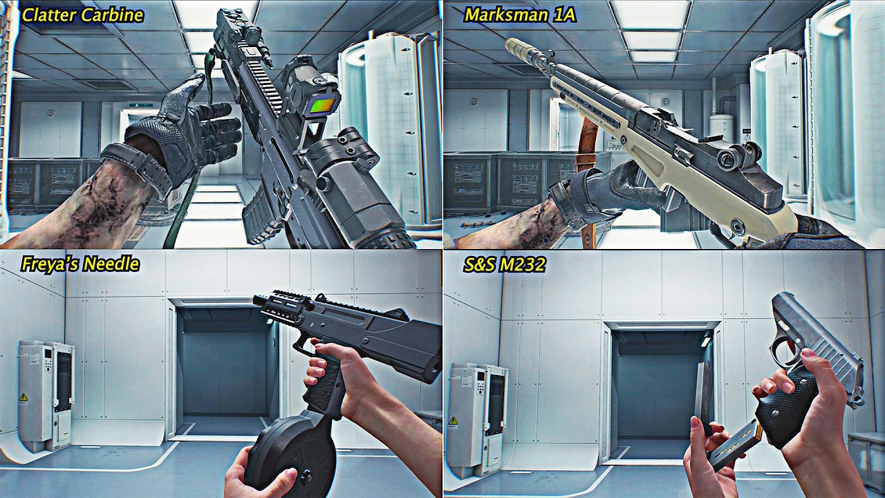 RESIDENT EVIL 9 - ALL Guns 1st Person Animations + Grace Guns