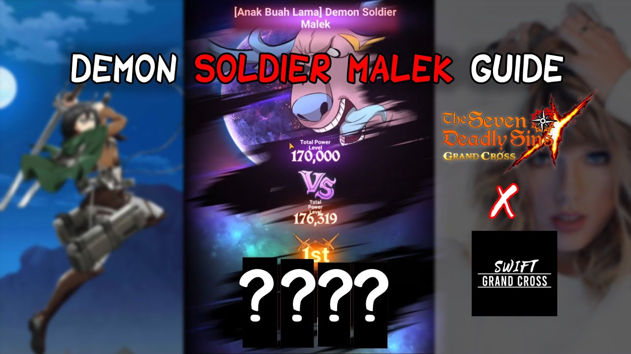 NEW Boss Demon Soldier Malek Guide (EASY) Hell Mode Seven Deadly Sins : Grand Cross ! PART 2