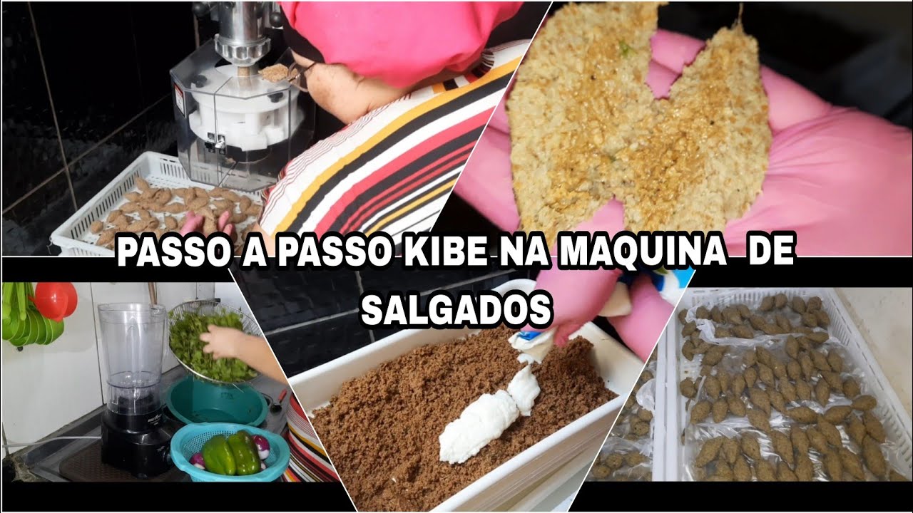 PRODUÇÃO DE KIBE NA MAQUINA  DE SALGADOS JETFOOD /1500 UNIDADES
