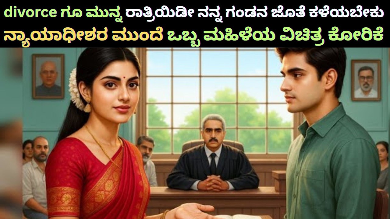 divorce ಗೂ ಮುನ್ನ ರಾತ್ರಿಯಿಡೀ ನನ್ನ ಗಂಡನ ಜೊತೆ ಕಳೆಯಬೇಕು ನ್ಯಾಯಾಧೀಶರ ಮುಂದೆ ಒಬ್ಬ ಮಹಿಳೆಯ ವಿಚಿತ್ರ ಕೋರಿಕೆ !