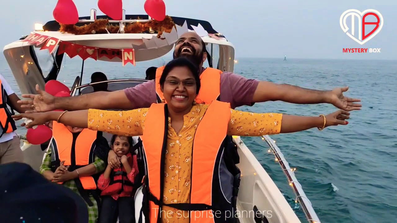 Surprise in Sea | Mystery box The Surprise planners | Unakaga vazha Song | Event Boat