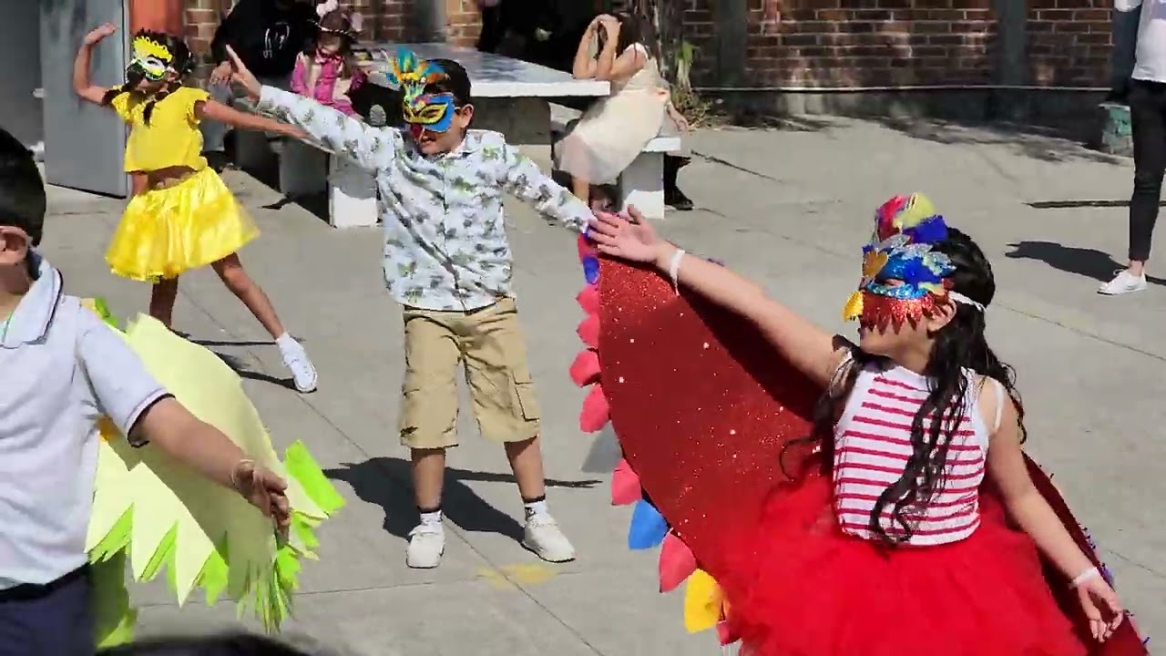 Baile Rio. Primavera. Primaria Benito Juarez