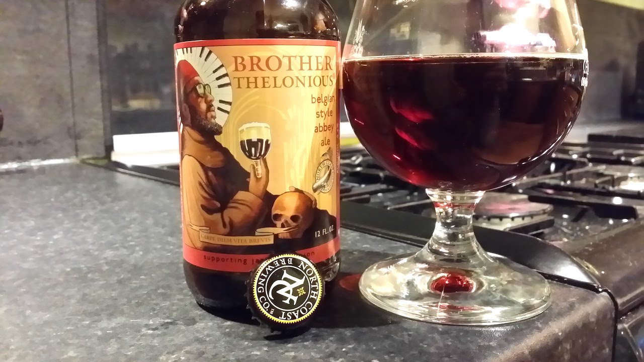 (4K) North Coast Brother Thelonious Belgian Style Abbey Ale | American Craft Beer Review