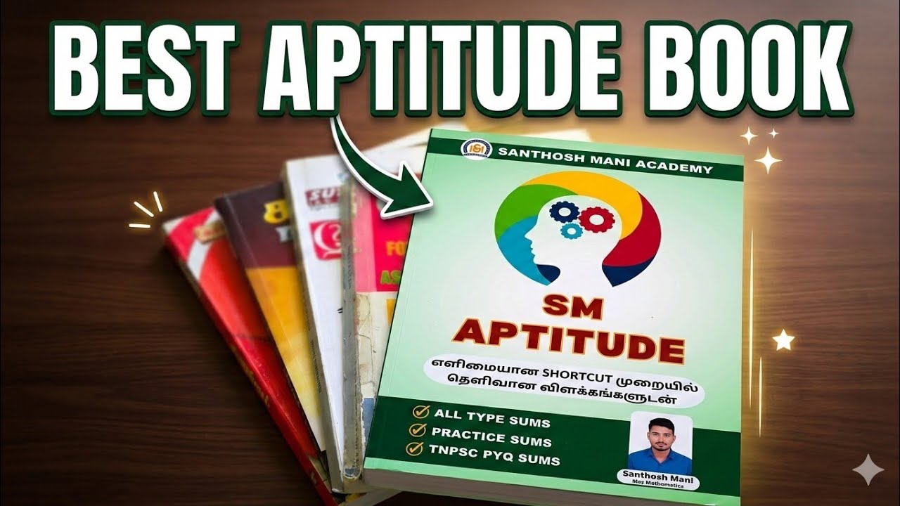 ✨ BEST APTITUDE BOOK FOR TNPSC 💥
