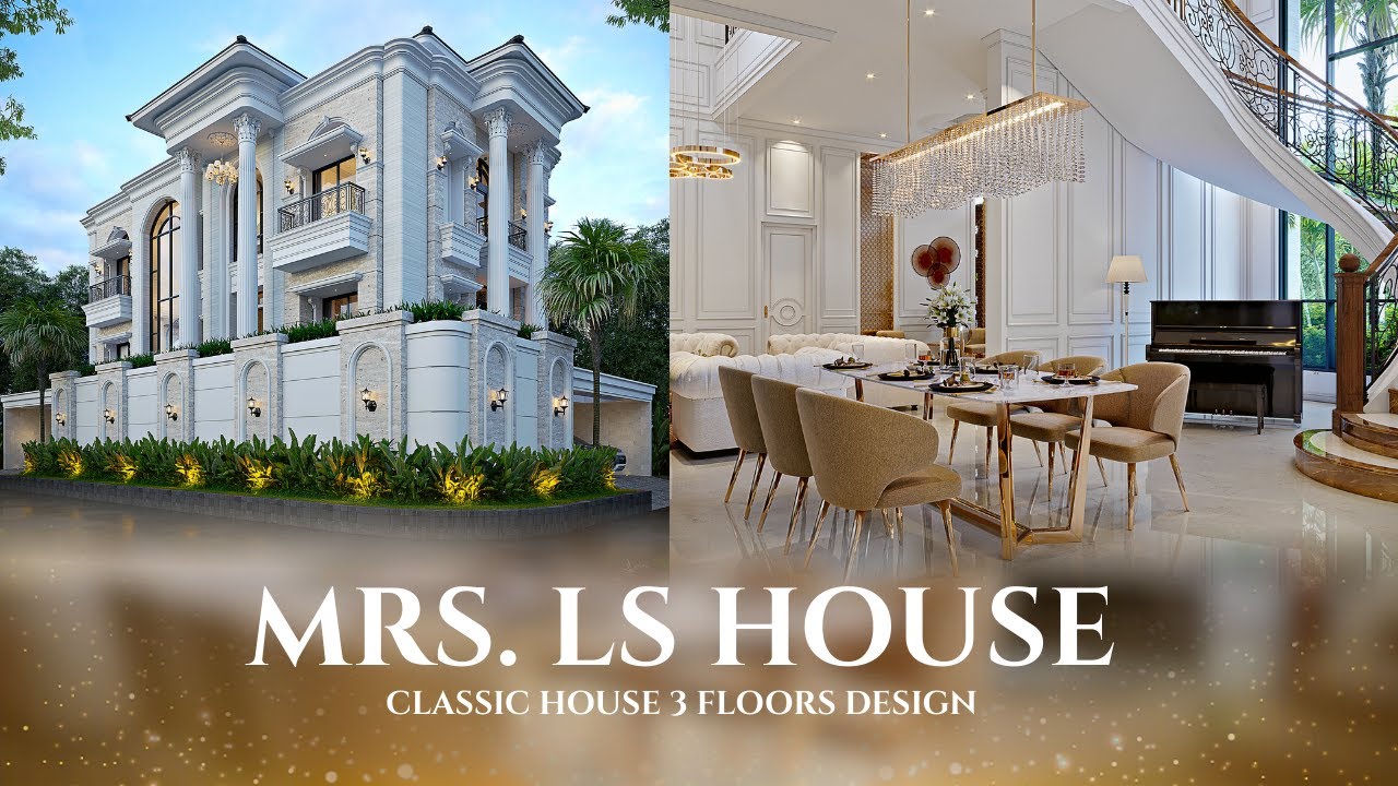 MEGAH & ANGGUN ALA ISTANA, INTIP MEWAHNYA DESAIN RUMAH KLASIK 3 LANTAI DI JAKARTA!! - JASA ARSITEK