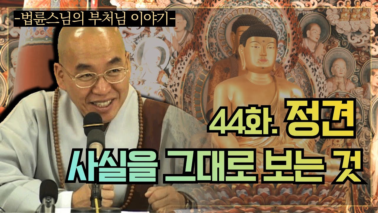 [법륜스님의 부처님 이야기] 44. 정견 사실을 그대로 보는 것
