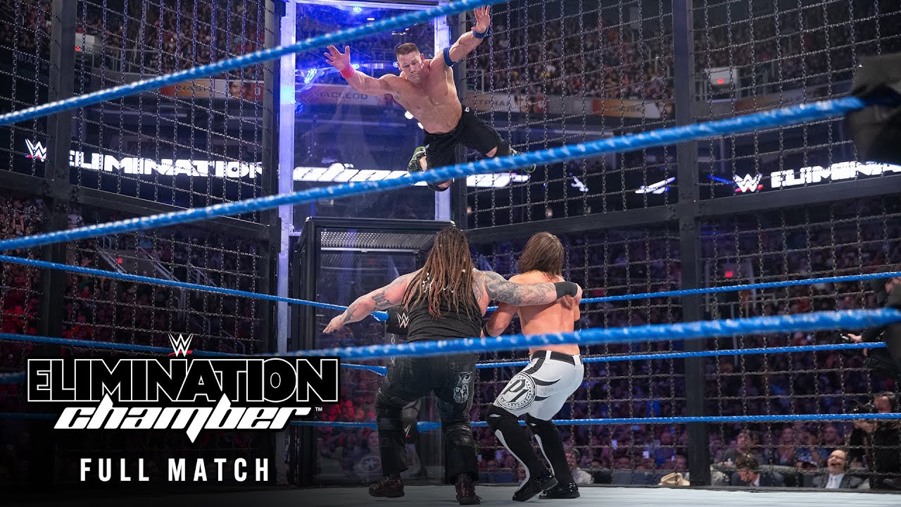 ПОЛНЫЙ МАТЧ: Матч за титул чемпиона WWE Elimination Chamber: WWE Elimination Chamber 2017