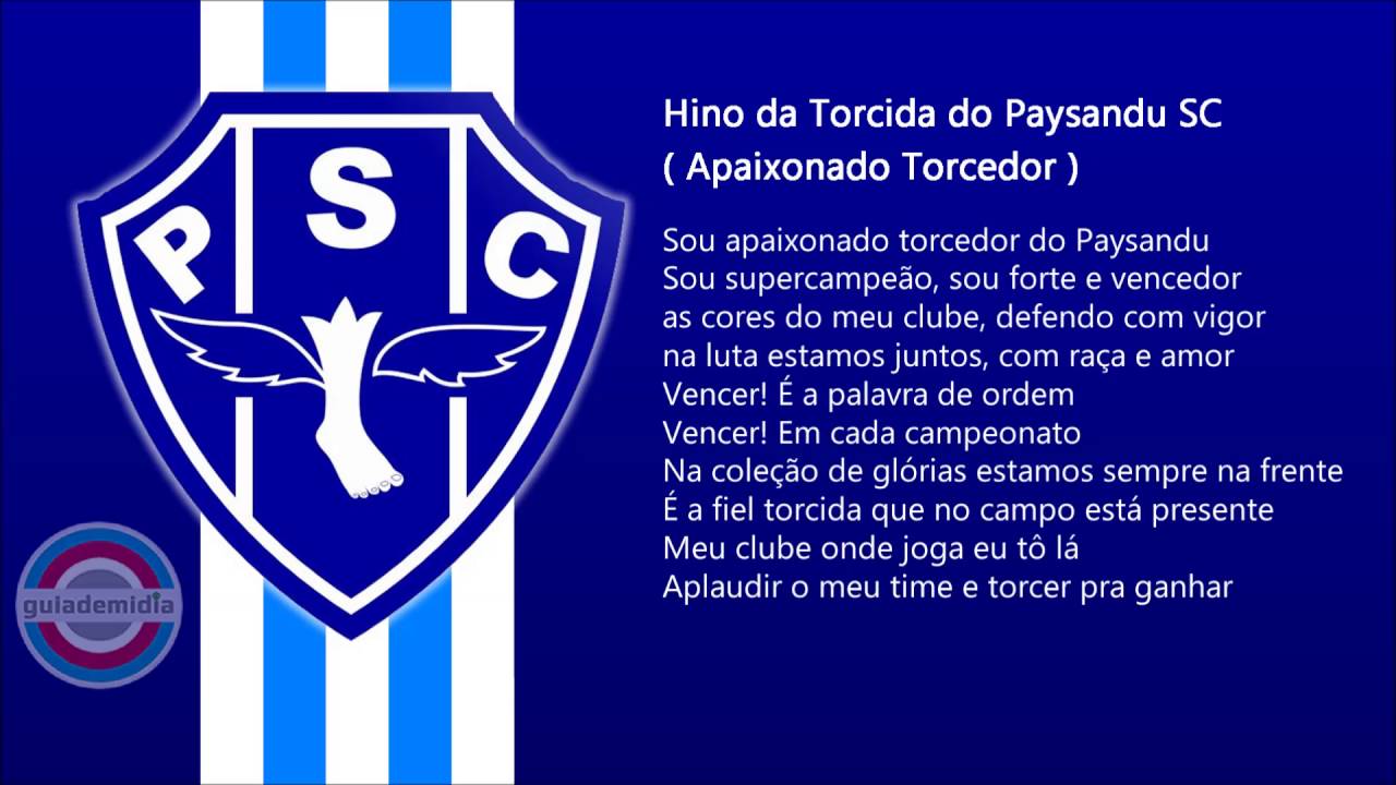 Hino Torcida do Paysandu ( Apaixonado Torcedor )