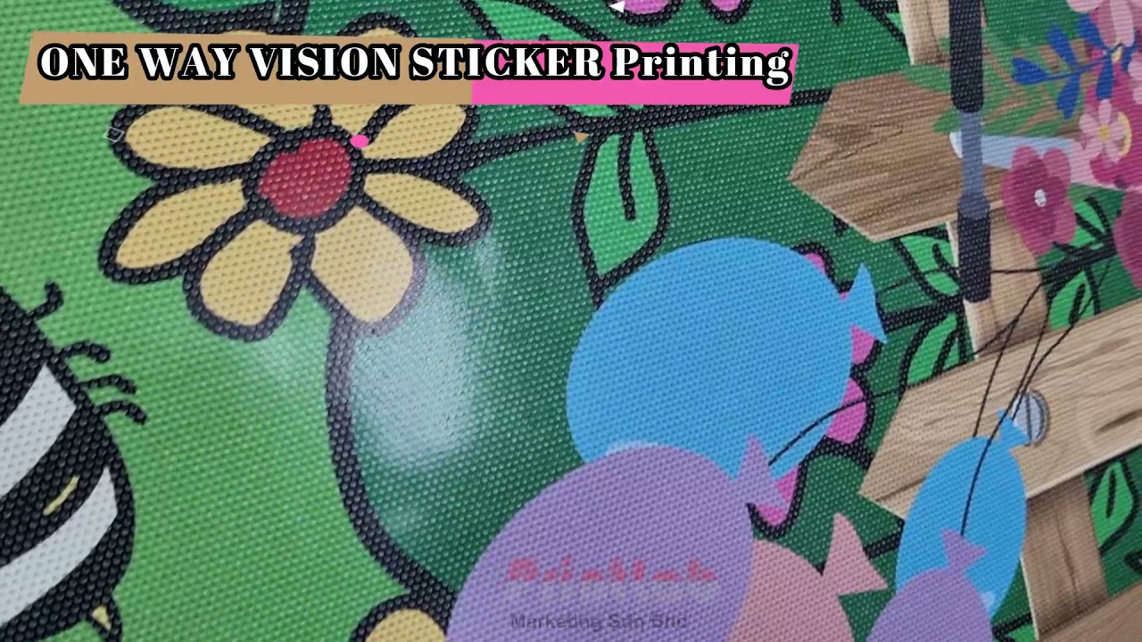 ONE WAY VISION PRINTING PROCESS - STICKER ONE WAY- STICKER CERMIN