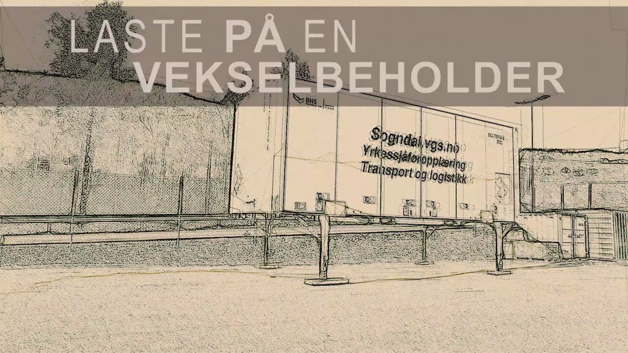 Transport: Laste på en vekselbeholder