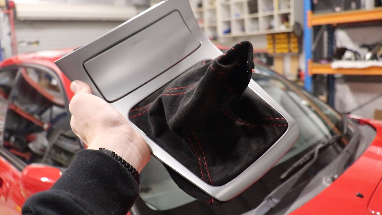 Custom Suede Shift & Handbrake Boot Install on the WRX