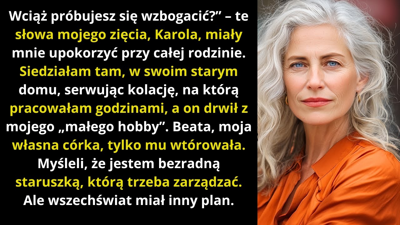 Zięć wyśmiał mnie przy wigilijnym stole  Chwilę później włączyliśmy telewizor i zapadła cisza