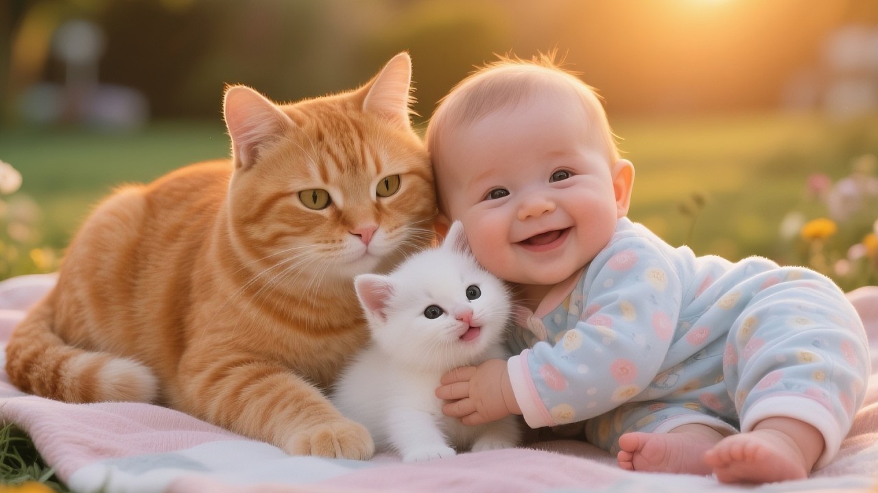 2 Hours of The Most Heartwarming Baby and Cat Compilation