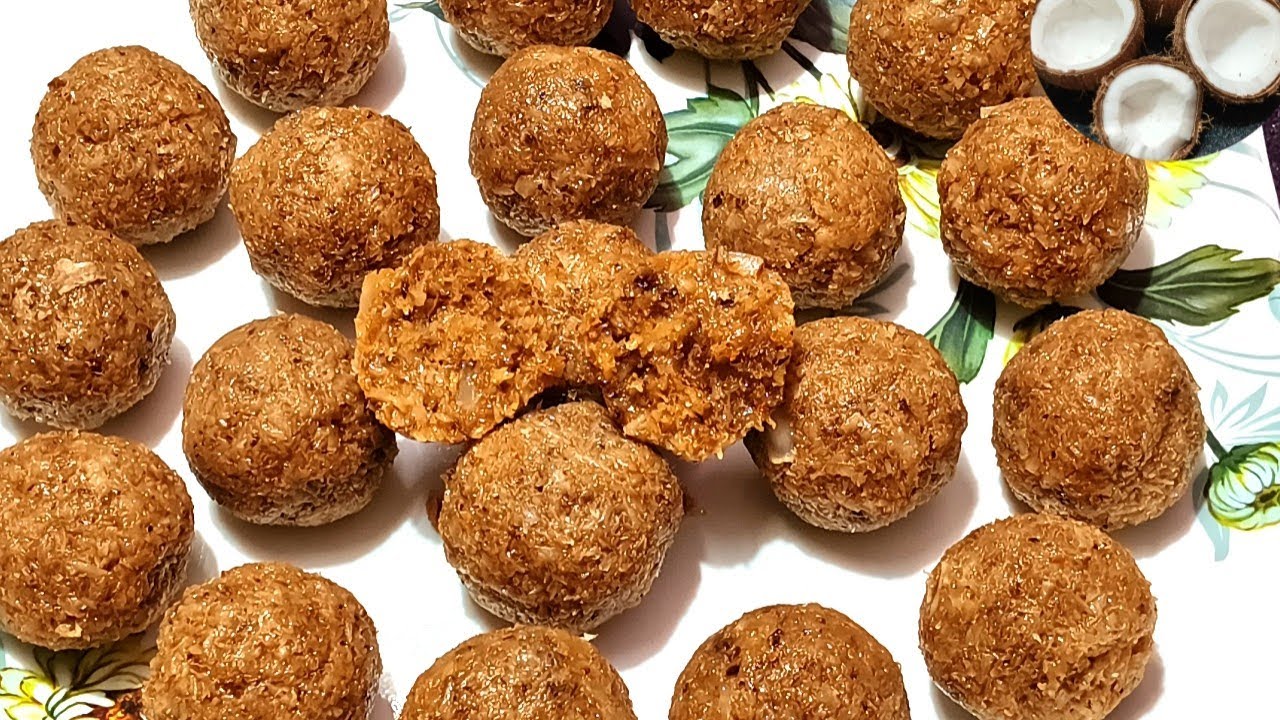 Perfect coconut laddu || బడ్డీ కొట్టులో అమ్మే పర్ఫెక్ట్ కొబ్బరి ఉండలు||Testy & healthy coconut laddu