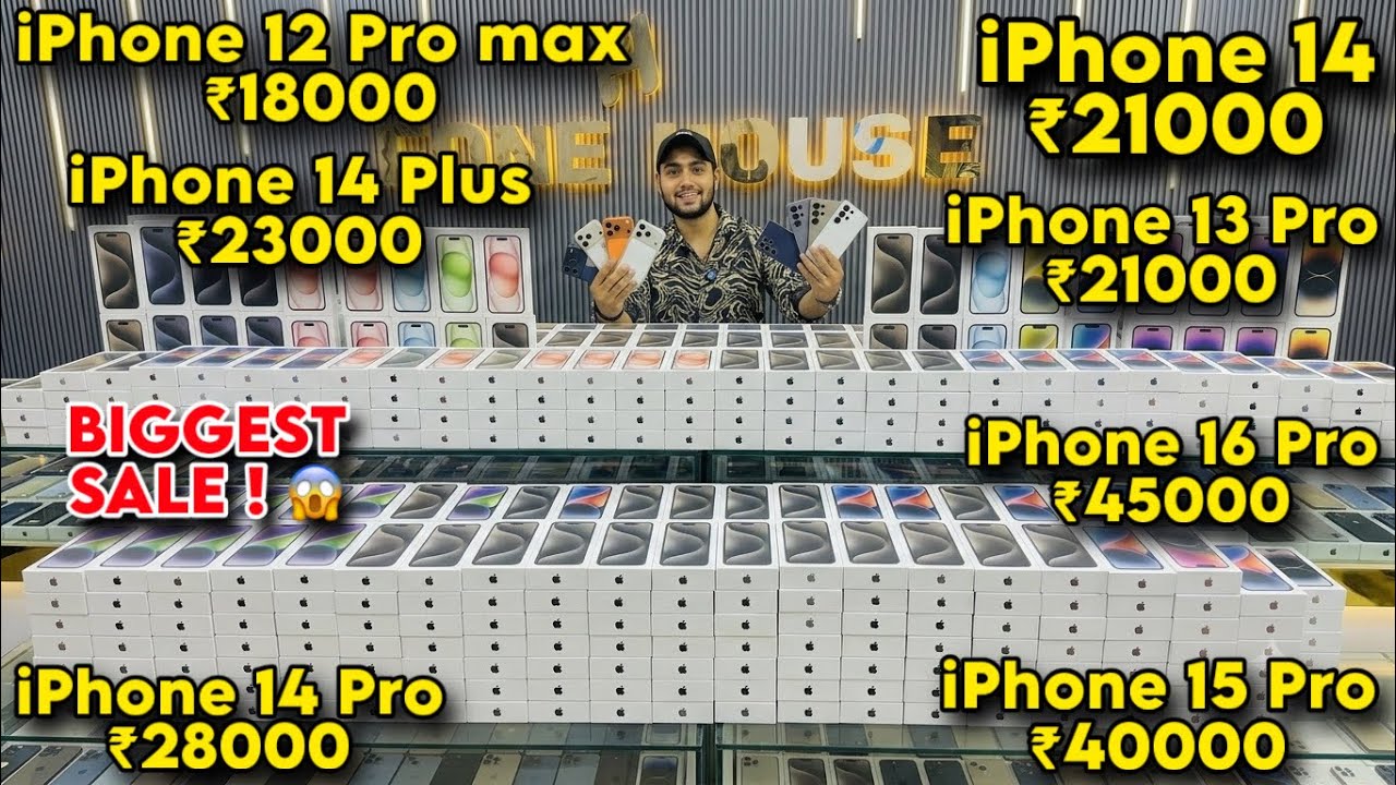 Biggest iPhone Sale Ever 🔥 I Cheapest iPhone Market | Second Hand Mobile | iPhone16 Pro iPhone 17