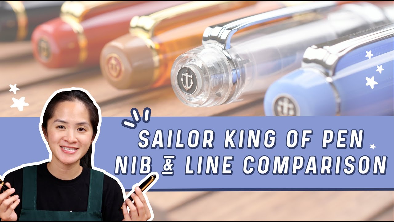 Сравнение пера и линейки Sailor King of Pen