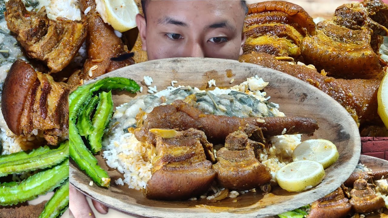 One Of The Most Delicious Curry Mukbang \ Popular Pork Curry \ Naga Mukbang | TUSHI EATS |