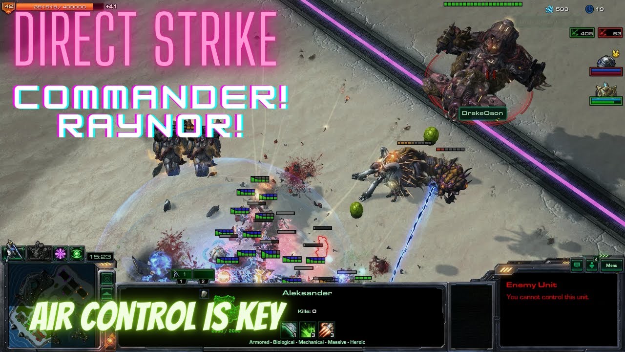 Starcraft 2 Direct Strike Commander Raynor: Air Control Is Key