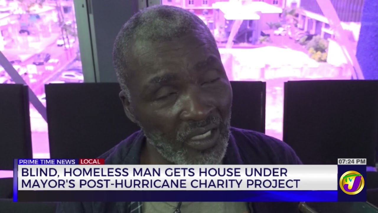 Blind, Homeless Man Gets House Under Mayor's Post-Hurricane Charity Project | TVJ News