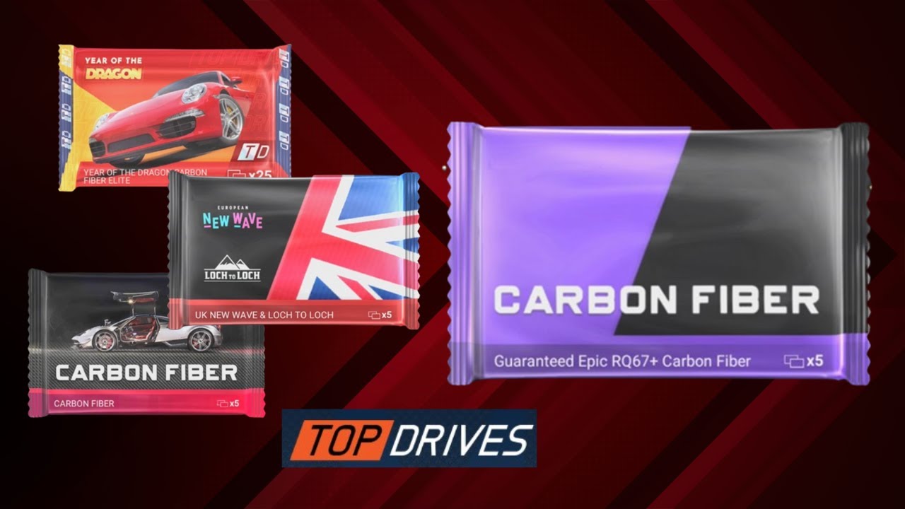 Legendary Carbon Fiber Packs opening [Top Drives]