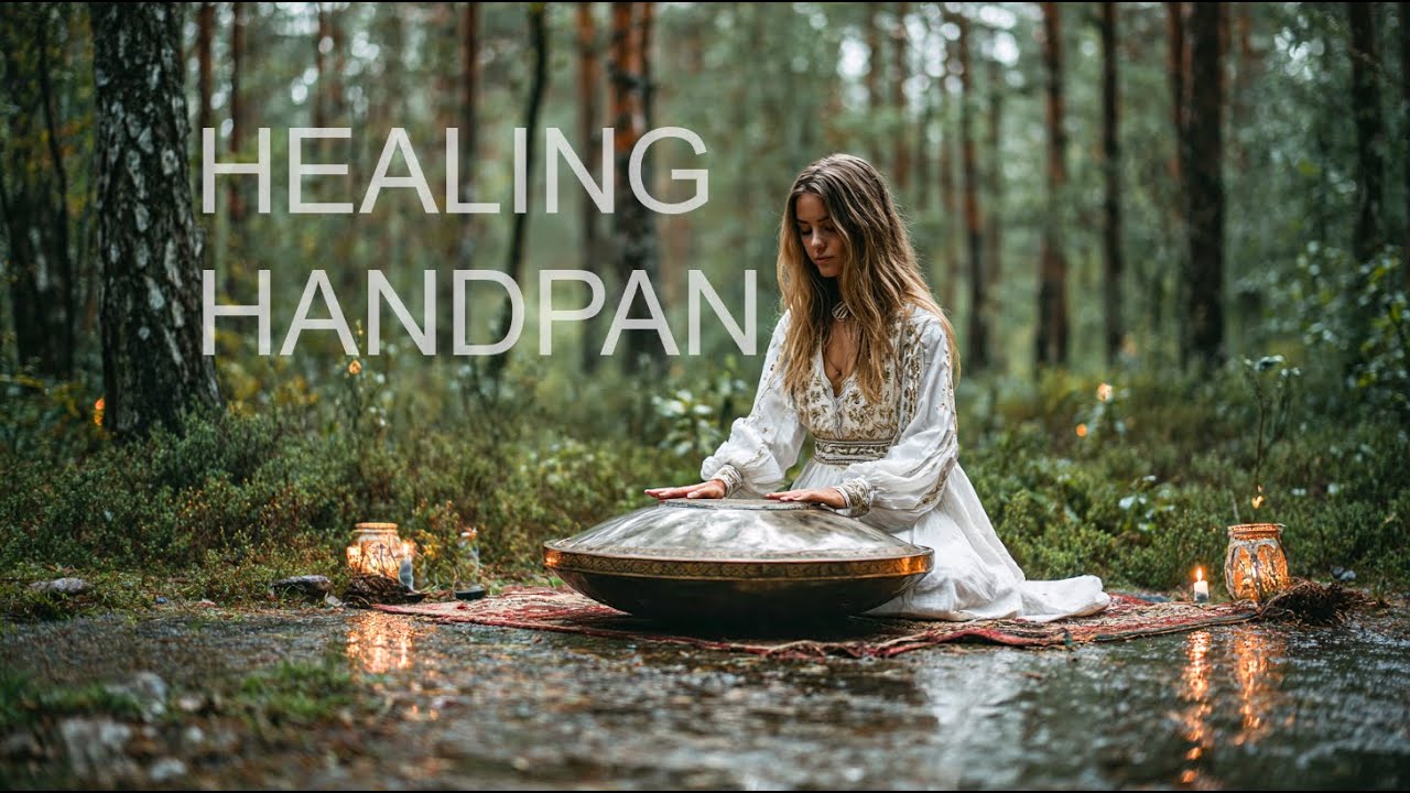 Rainy Forest Healing Handpan 🌲 Deep Calm for Mind and Body