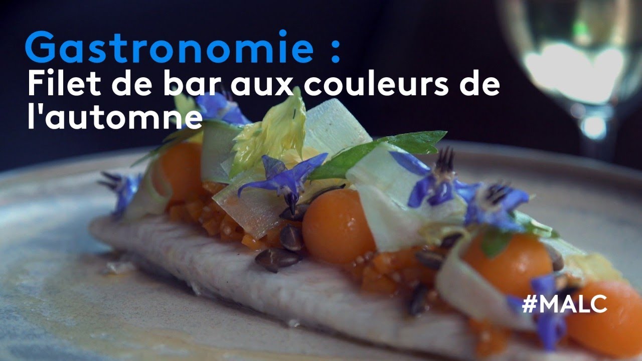 Gastronomie : filet de bar aux couleurs de l'automne