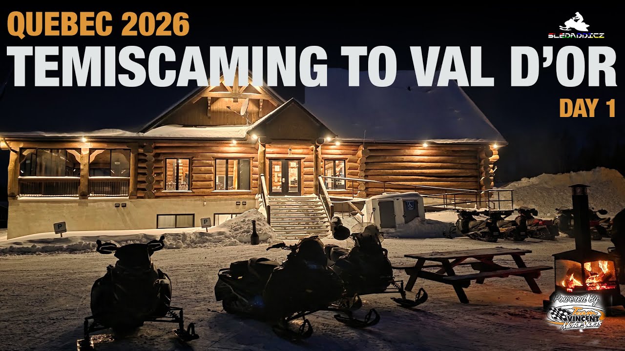COLDEST Day of the Year! | Day 1 Temiscaming to Val d'Or | Snowmobiling in Abitibi Temiscamingue
